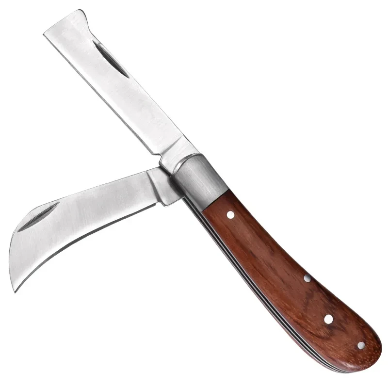 Folding Grafting Knife Grafting Knife Double Blades For Pruning Budding Plants Floral Fruit Tree