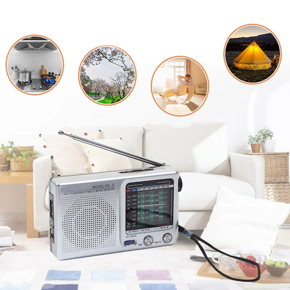 Mini Radio Portable AM/FM Avec Radio Météo - Antenne Télescopique, Alimentation Par Piles, Son Clair - Parfaite Pour La Maison Et Les Voyages - 2