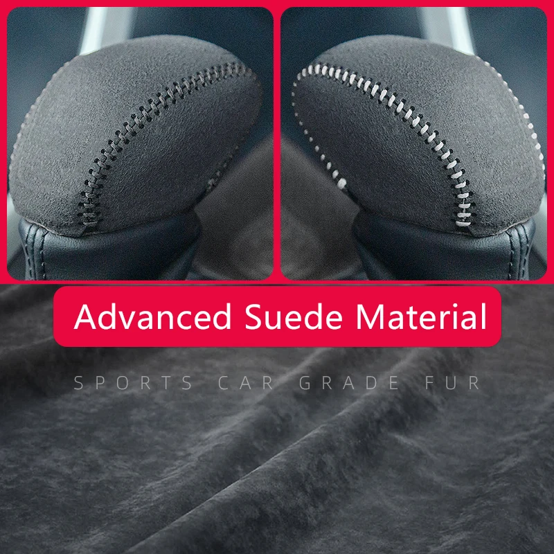 Non-Slip Car Gear Shift Knob Cover Trim with Grip Handle