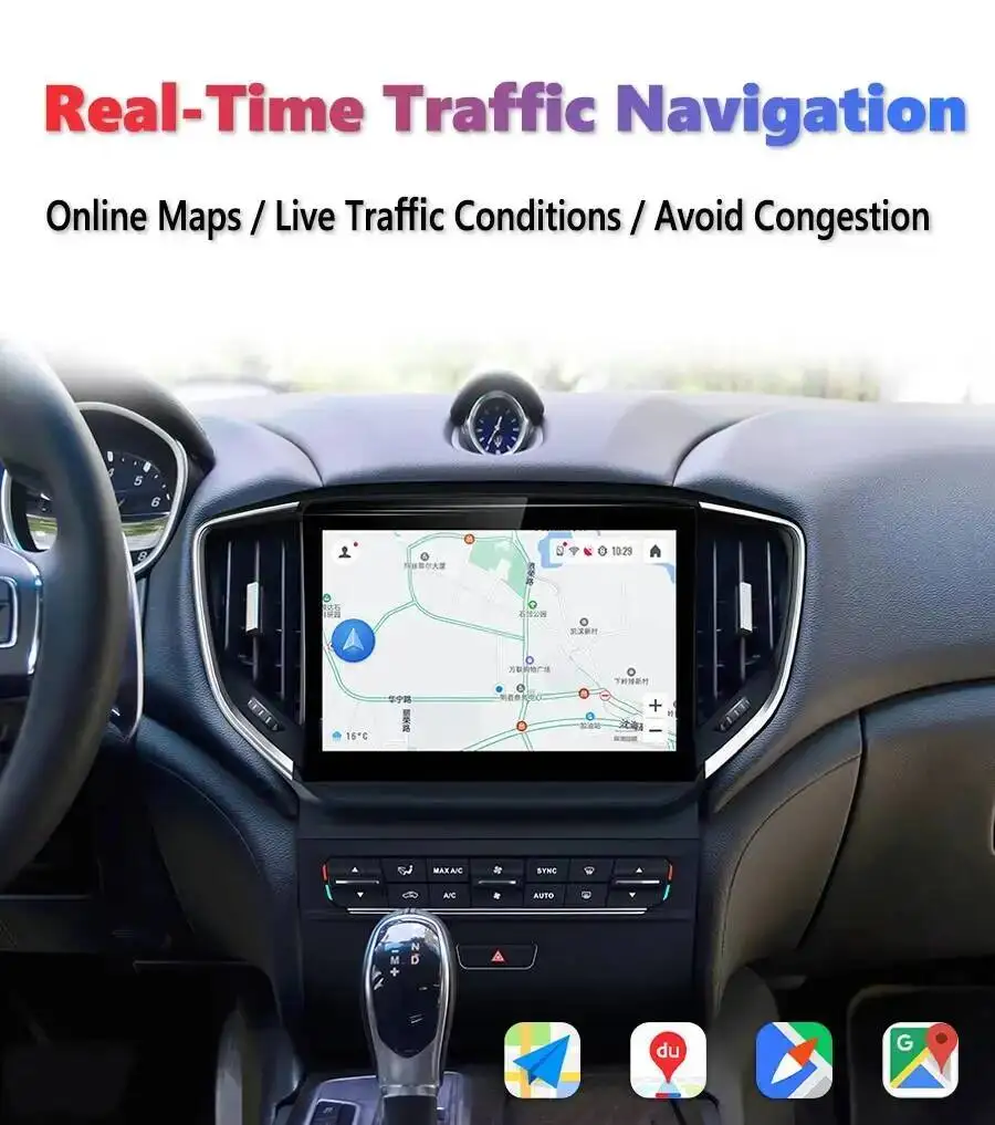 Android GPS Stereo 4G WiFi Head Unit Autoradio Multimedia Player für Maserati Ghibli 2014-2020 10,26 Zoll gebogener Bildschirm CarPlay – Detail 32