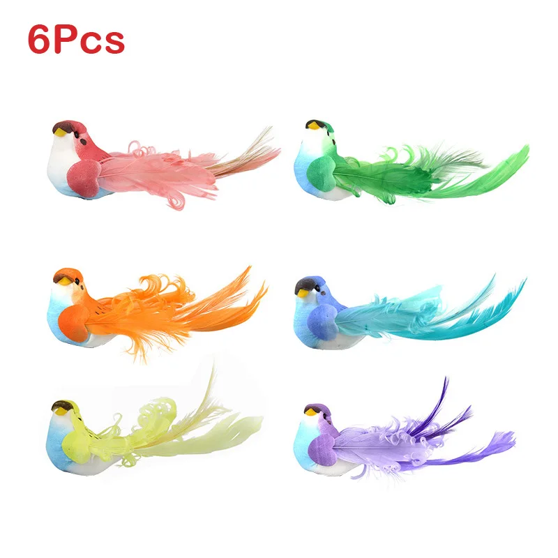 Oiseau De Mariage Artificiel Oiseaux Blancs Simulation Oiseaux De Plumes Pour Les Ornements De La Maison