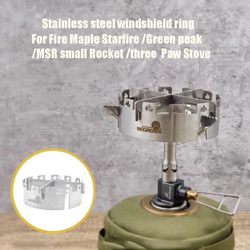 Outdoor Stove Accessories for MSR Small Rocket Green Peak Starfire Cooking Windshield for Three -Jawed Small Gas Stove Shield