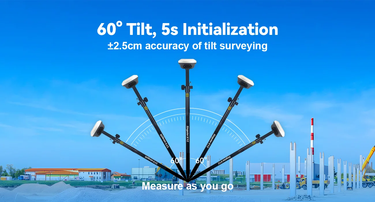 Without Tribrach Tripod Pole  E1 GNSS Receiver Set High Precision RTK 2cm Accura