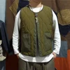 Cotton Padded Vest Mens Sleeveless Quilted Jacket Thick Warm Fashion Casual Outerwear Men Autumn Winter 1