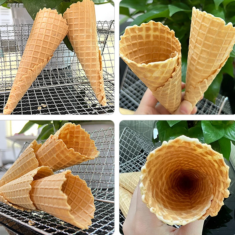 Commercial Manual Version Of Egg Cone Machine Street Snack Equipment Stainless Steel Body Non-Stick Pan Coating