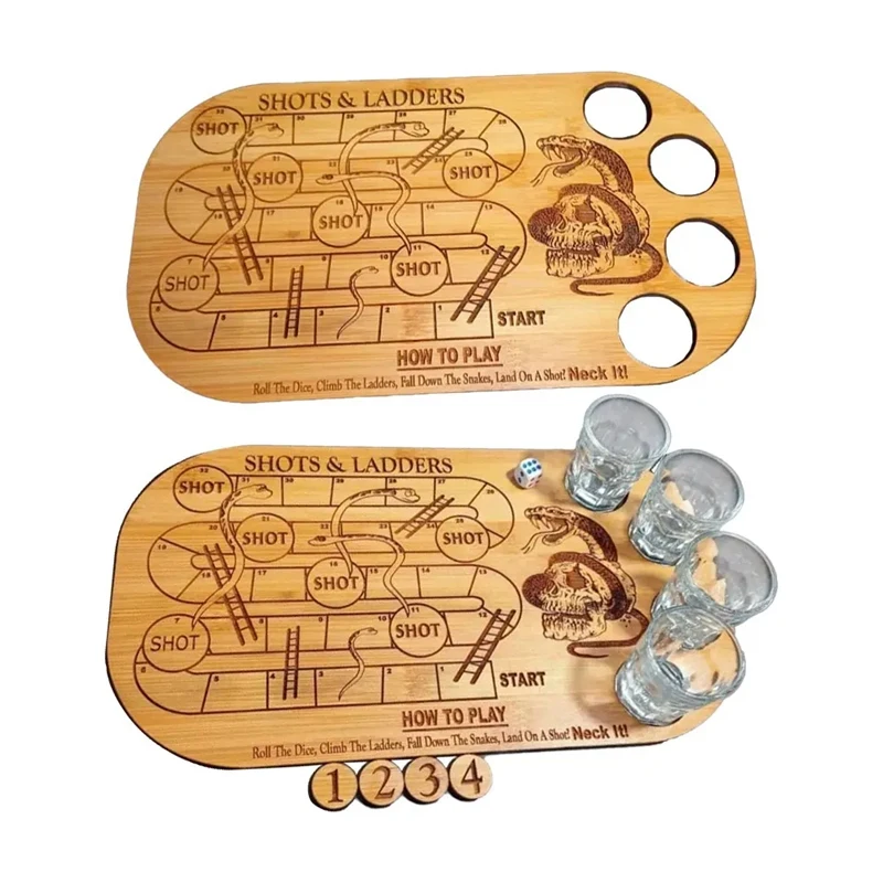 Shots Ladders Drinking Game Snakes And Ladders Board Game Wooden Pallet shots-ladders-drinking-game-snakes-and-ladders-board-game-wooden-pallet