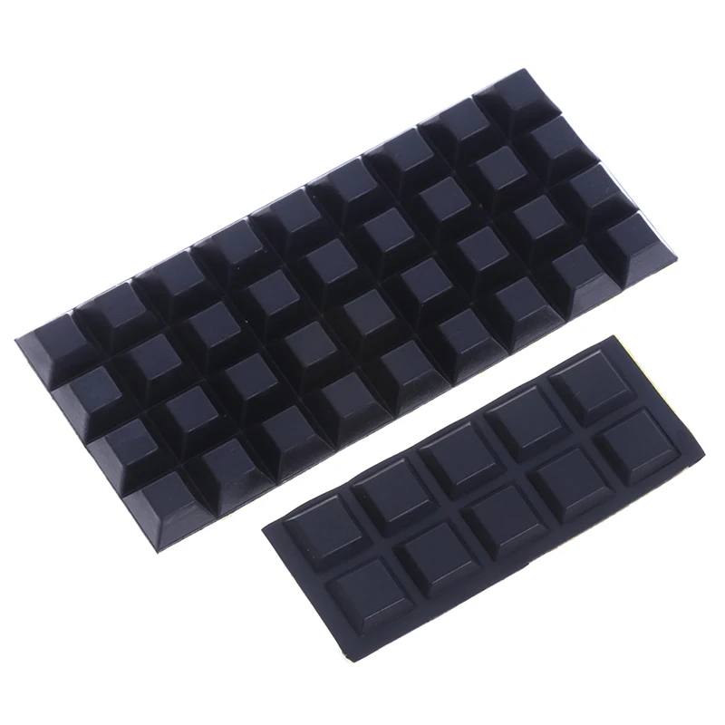 Square Rubber Feet Self-adhesive Bumper Door er Black Furniture Cushion 10/20/40pcs