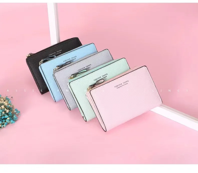 Wallet brief paragraph girl hand carry small han edition bag buckles zip zero wallet design students