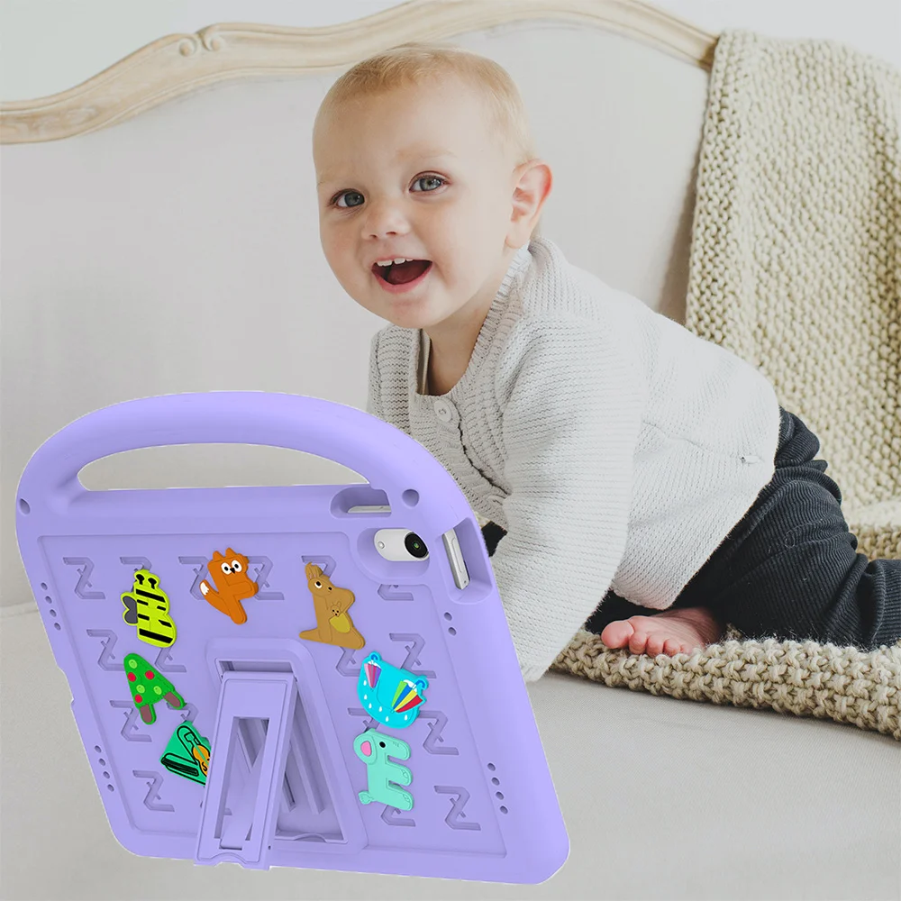Whimsical EVA Tablet Case with Built-in Pen Slot - Durable and Fun Design