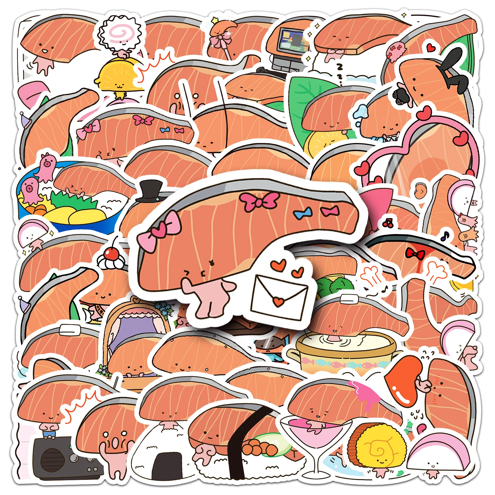 

50Pcs Cartoon Cute KIRIMI Cartoon Waterproof Sticker Skateboarding Snowboard Retro Vinyl Sticker