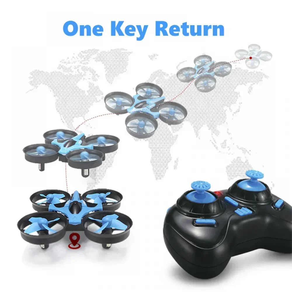 Mini Drone 360° avec Gyroscope 6 Axes - Bleu ou Gris - Autonomie 5 min