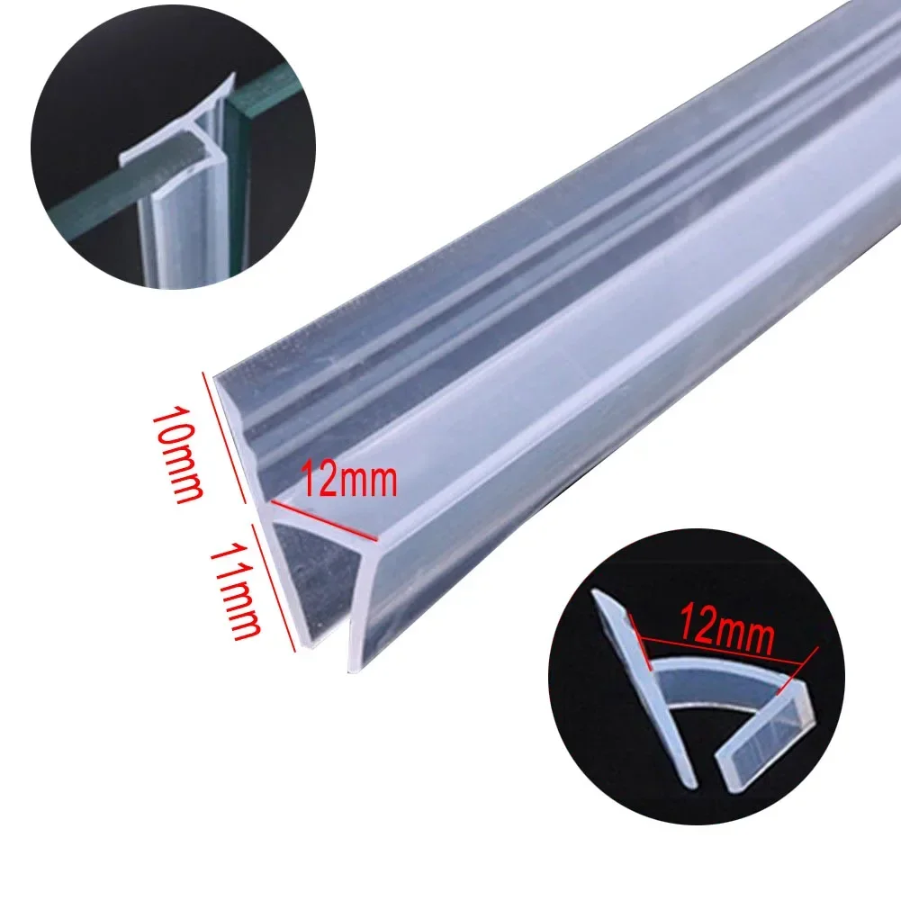 2m Bathroom Glass Door Seal Strip 6mm 8mm 10mm 12mm Silicon Rubber Seal Gap Waterproof Strips Fit Glass/Sliding/Bathroom Door
