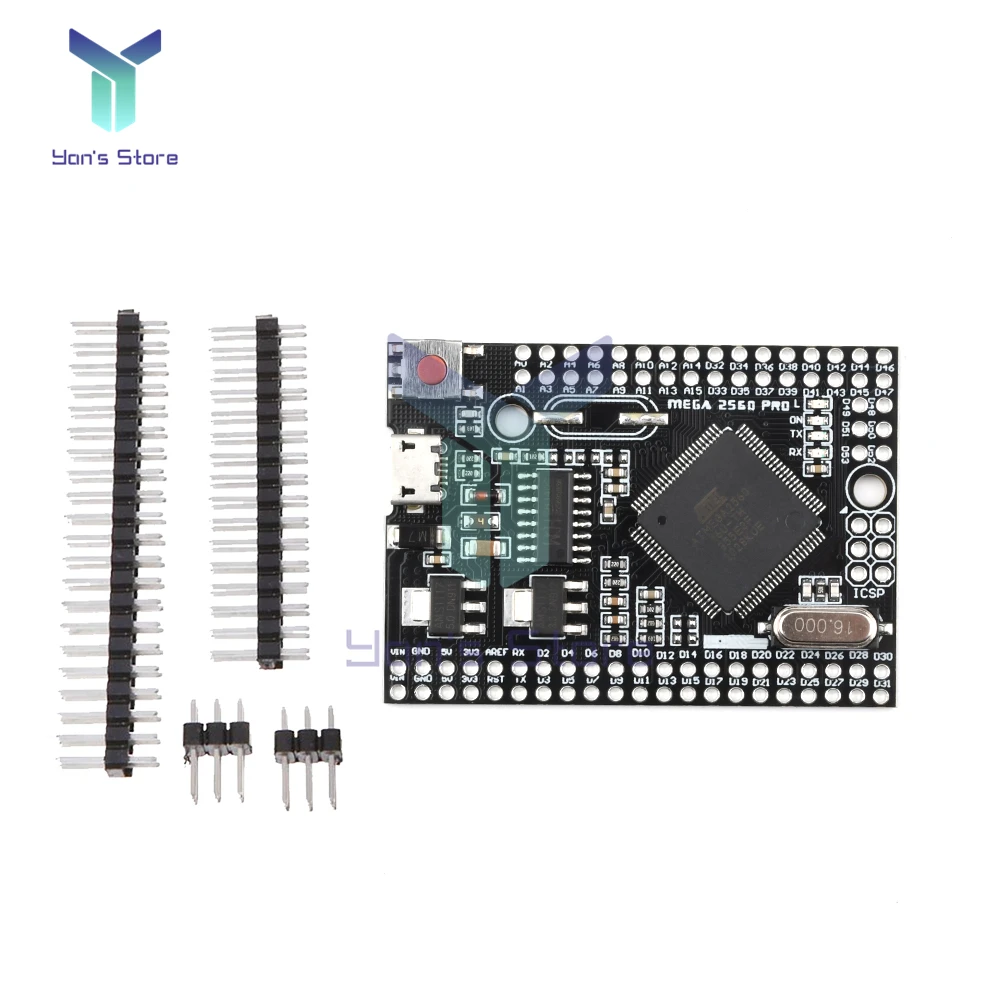 

Mega2560 Mega 2560 PRO MINI 5V (Embed) CH340G ATmega2560-16AU Development Board with male pinheaders Compatible for arduino Mega