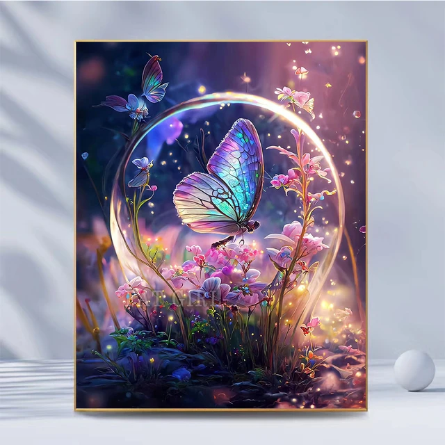 5D Diy Diamond Painting Abstract Oil Painting Style Butterfly Diamond Art  Animals Embroidery Cross Stitch Mosaic Home Decor Gift - AliExpress