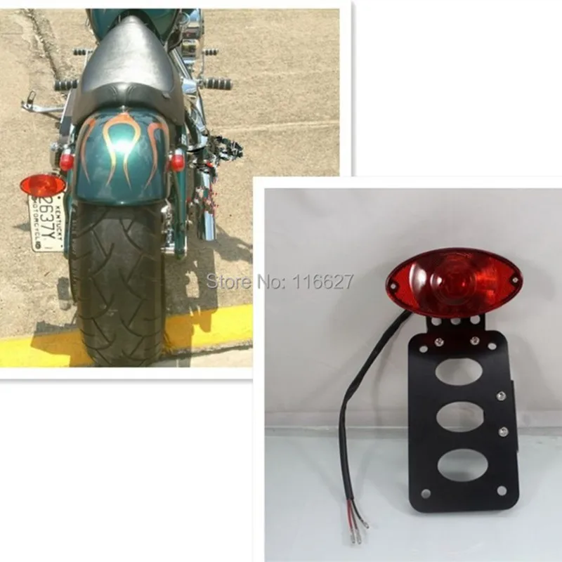 Brake Tail Light License Plate Bracket Sportster Chopper Xl Bobber Custom Freeshipping Diy Black