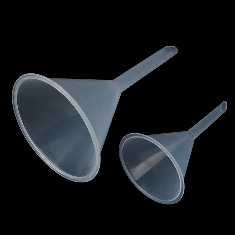 60mm 90MM Mouth Dia Plastic Filter Funnel for Perfume Liquid Essential Oil Filling Empty Bottle Packing Tool