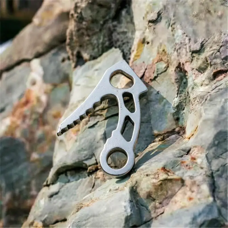 고강도 등반 앵커 후크 안전한 암벽 등반 등산 Rappelling 69HD를 위한 스테인레스 스틸 등산 후크