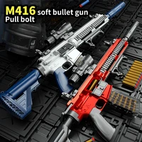 Soft Bullet Toy Gun Eva Sniper Rifle Manual Loading M416 Gun Toy Weapon Boys Toy Gun Cs Fighting Fake Gun Toy A28 2
