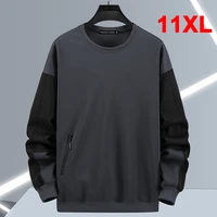 Streetwear Patchwork Sweatshirt Men Plus Size 10XL 11XL Sweatshirts Spring Autumn Tracksuit Men Big Size 11XL 1