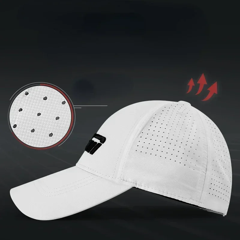 PGM Men's Golf Caps Sun Protection Shade Breathable Male Casual Cap Moisture Wicking Sun Hat MZ039