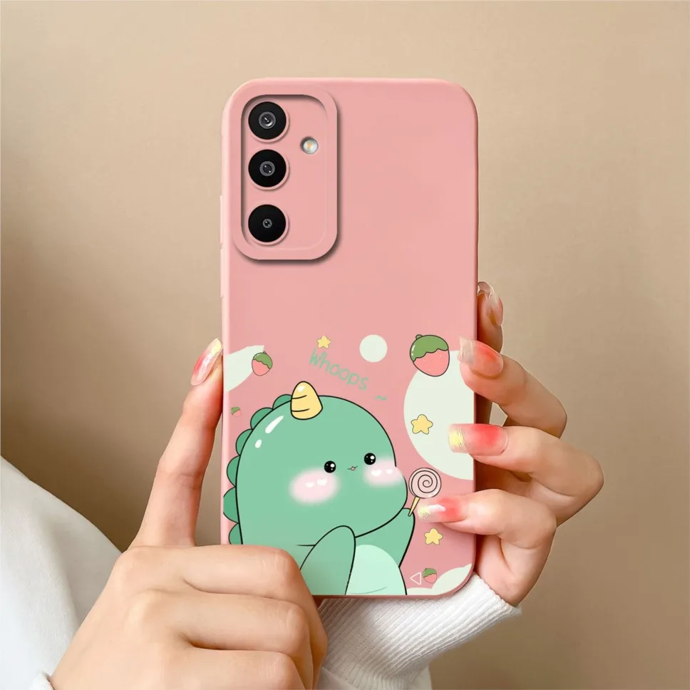 Lovely Dinosaur Silicone Soft Phone Case - Shockproof Cover