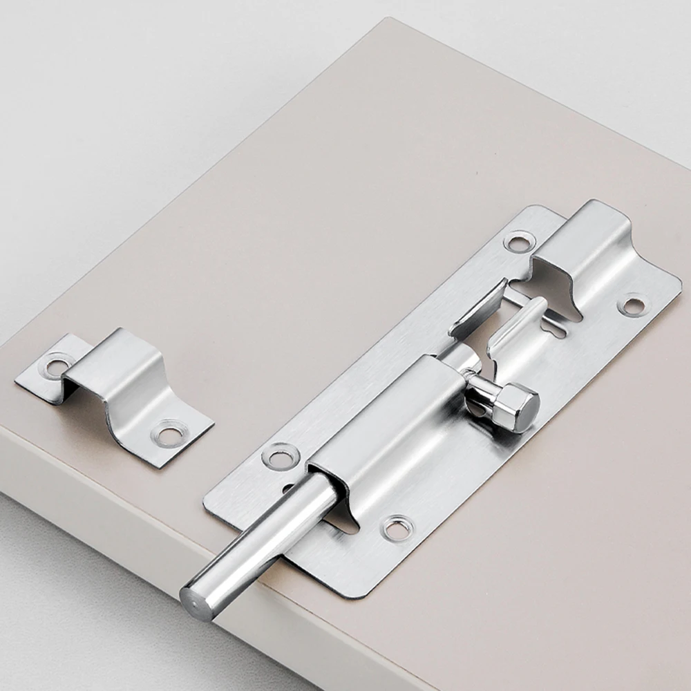 Safety Bolts in Various Sizes Thickened Stainless Steel Door Latch Rust Resistant And Corrosion Resistant