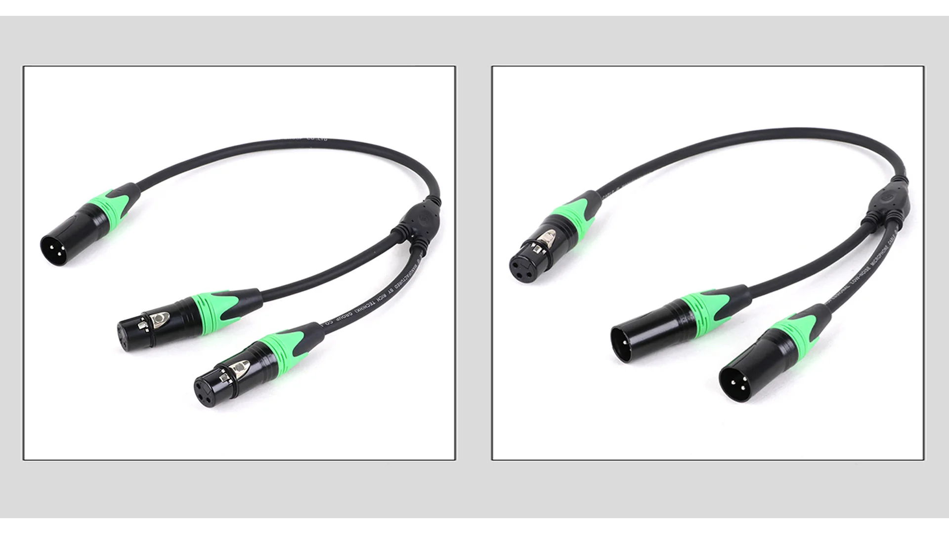 1pc 0,3 m 0,5 m 3-polige xlr-Buchse/Stecker auf 3-polige xlr-Doppelst ecker/-buchse Y-Splitter-Mikrofon kabel für profession elle Audio-Setups – Detail 5