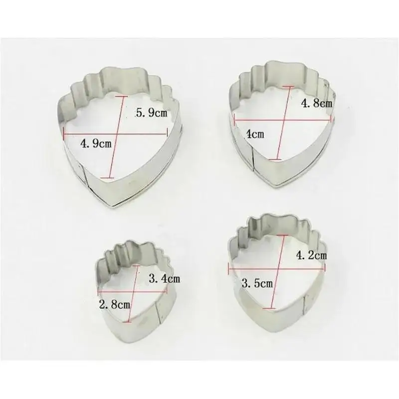 4Pcs/Set Flower Baking Tools Mould Cutter Fondant Peony Flower Moulds Cake Decorating Kitchen Convenience Tools Accessoires