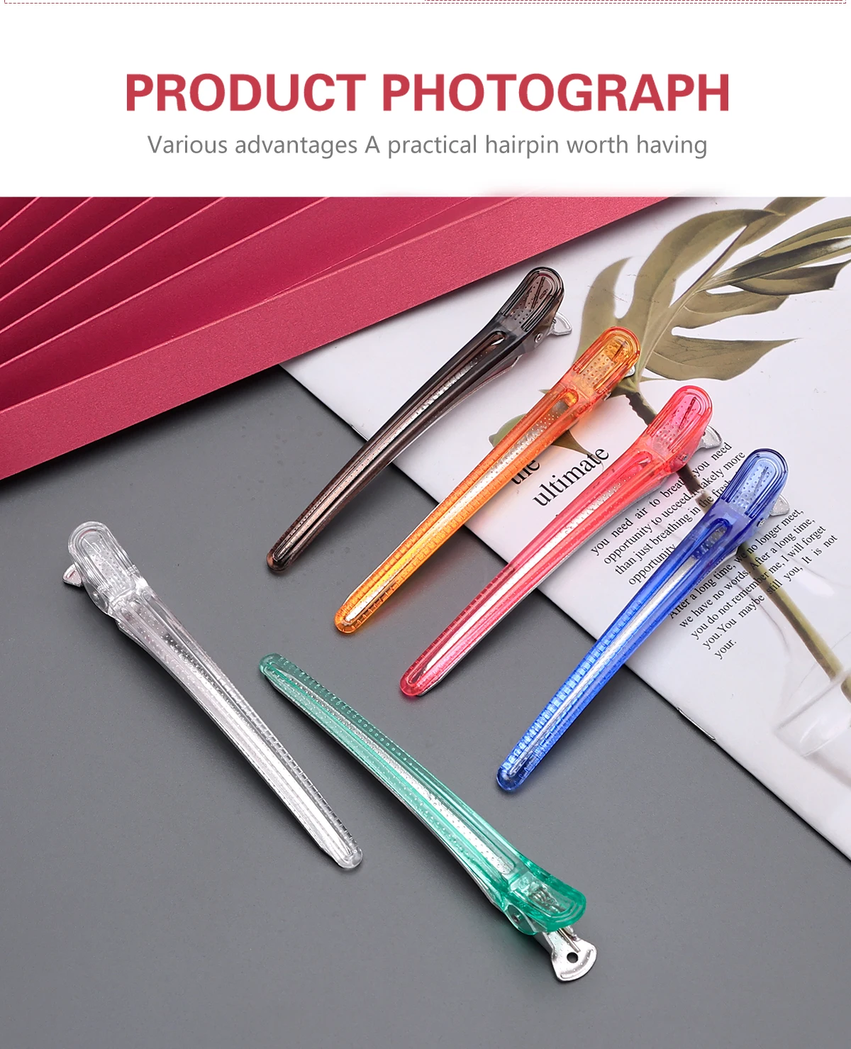 Professional Hairdressing Alligator Clips Set For Hair Styling_voghion.com