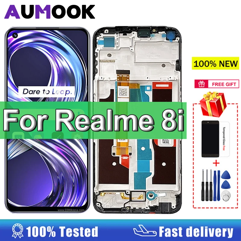 ЖК-дисплей 6,6 дюйма для Oppo Realme 8i RMX3151, детали для замены ЖК-дисплея Realme 8i