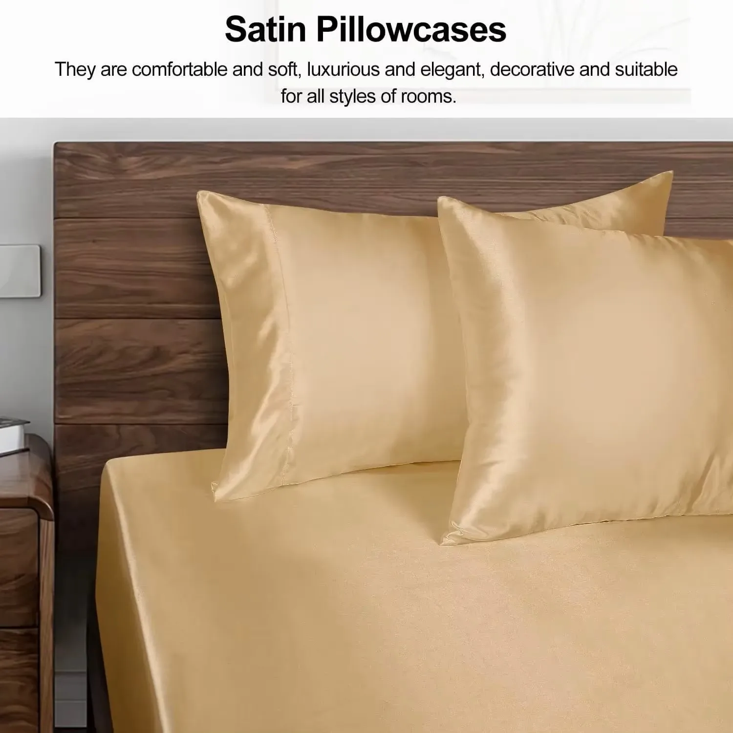 Satin Pillowcase - Luxuriously Soft & Silky, Perfect Gift