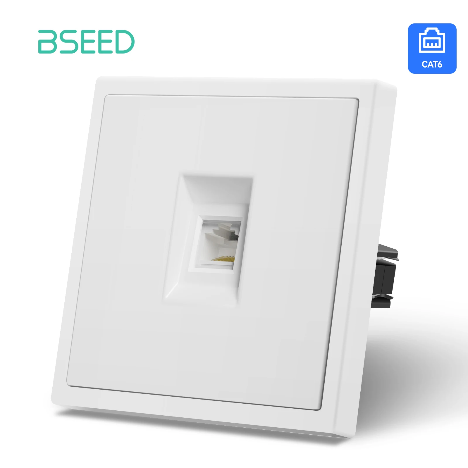 BSEED TV + PC Crystal Panel TV Antenne Coaxiale Et RJ45 Cat5E