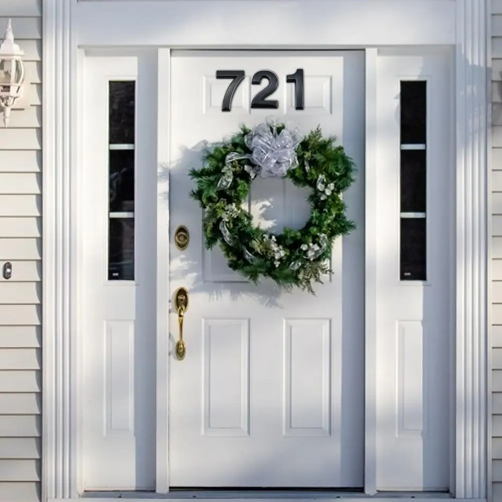 

No Drill House Number Modern 3d Self-adhesive House Number Sign for Simple Installation on Street Doors Mailboxes Home Addresses