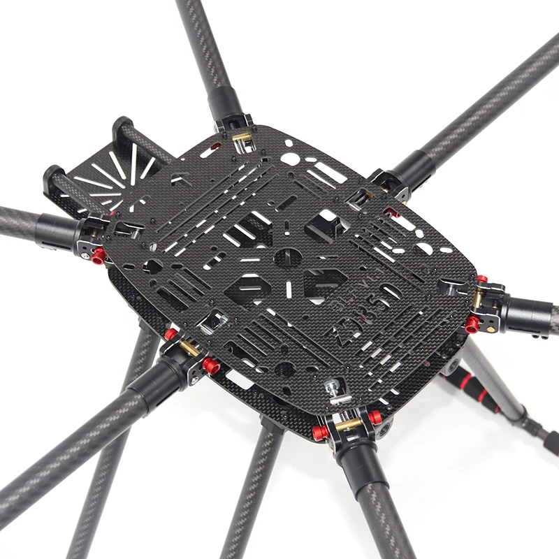 FPV ZD850 PRO Full Carbon Fiber ZD 850 Frame Kit with Unflodable Landing Gear Foldable Arm for FPV DIY Aircraft Hexacopter