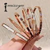 Titanium Steel Rose Gold Color Bangles for Women Girls Trend Waterproof Jewelry Luxury Sparkling Zircon Bracelet Bangle 1