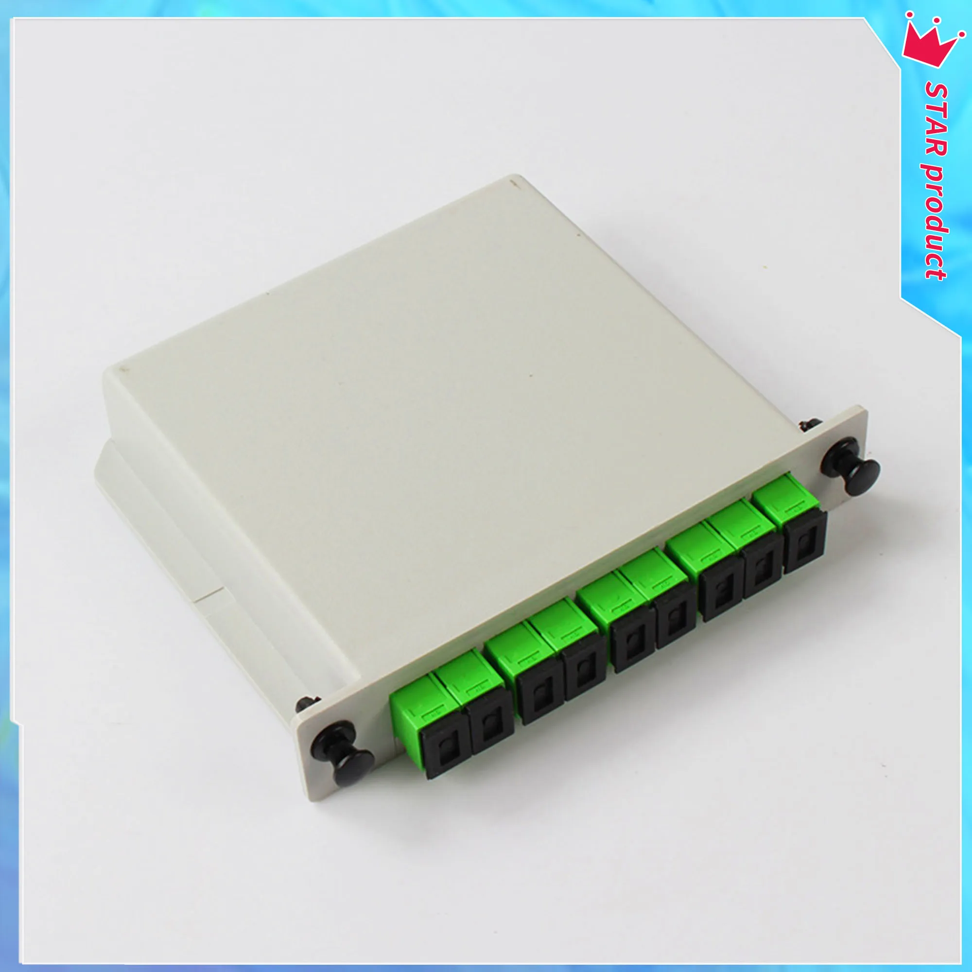 1x8 Fiber Optical Splitter PLC SC APC Fiber Box FTTH Cassette 1/8 Splitter Box Inserted PLC Fiber Optic Splitter Free Shipping