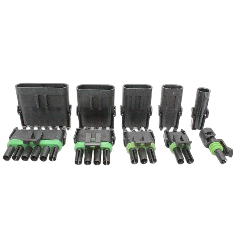 Electrical Wire Connectors 5/20/100Sets Delphi 2.5 Series GM Automobile 1/2/3/4/6Pin Waterproof Male&Female Connector Plug 12010975 DJ302/3/4/61Y-2.5-11/21