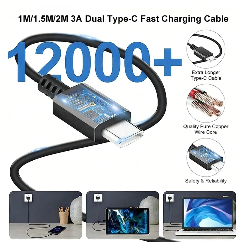รูปสินค้า อะแดปเตอร์ชาร์จเร็ว Samsung 60W สาย Type-C ยาว 1.5-2 เมตร สำหรับ iPhone และ Samsung