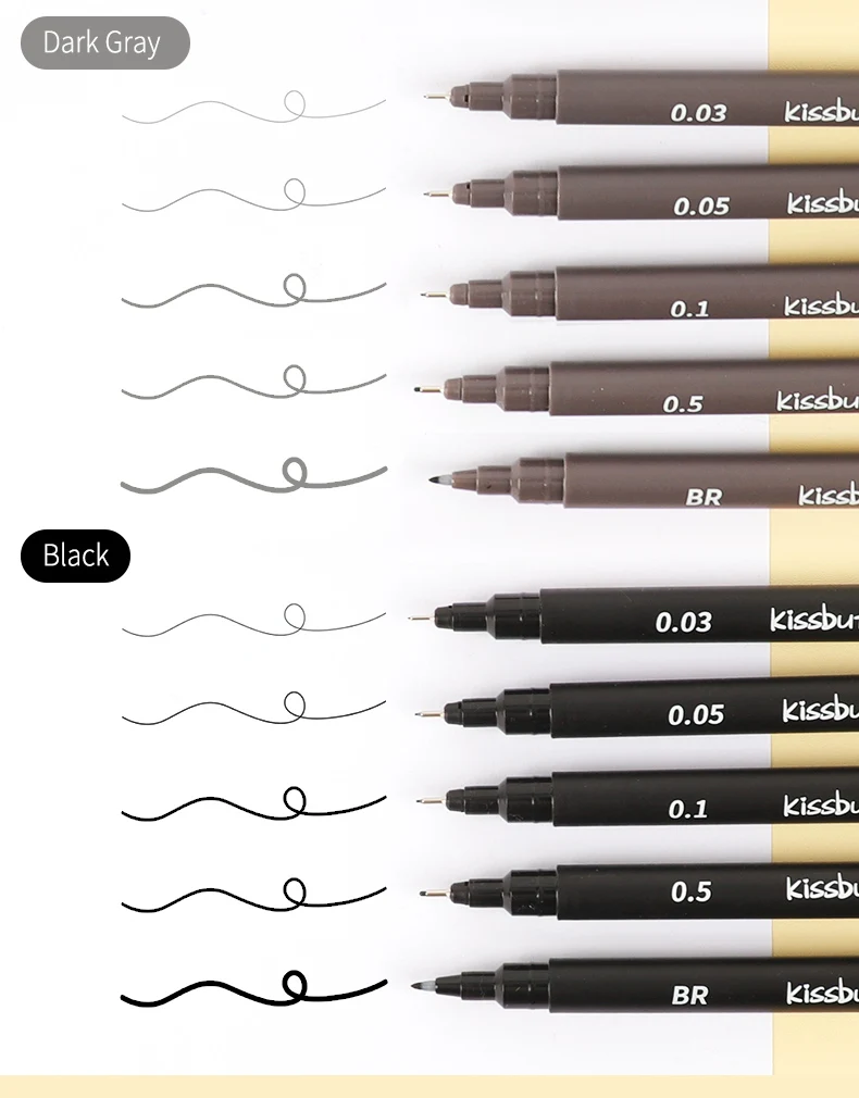 Micro-Pen Fineliner Pens, Color Pigment Liner Multiliner Archivtinte Micro Fine Point Pens zum Skizzieren, Zeichnen, Journaling – Detail 4