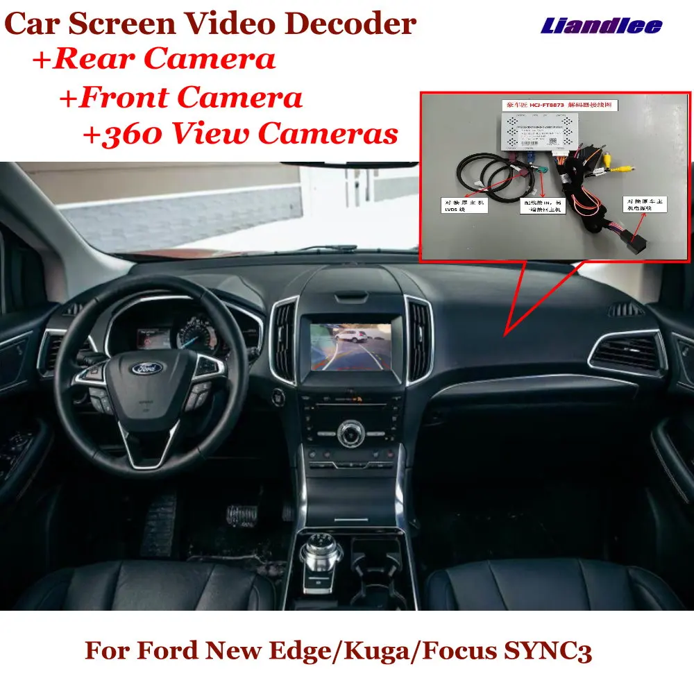

For Ford Edge/Kuga/Focus SYNC3 DVR Reverse Image Decoder Rearview Front 360 Camera Car Original Screen Upgrade