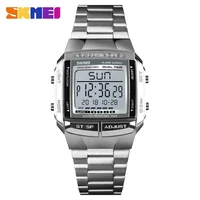 SKMEI Digital Watch for Men Sports Electronic Waterproof LED Display Wristwatches Mens Stainless Steel 1647 Reloj Hombre 1381