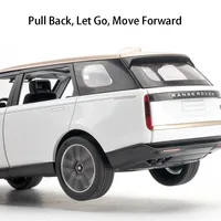 ⁦مجسم سيارة رينج روفر SV 2022 معدني قابل للسحب مع صوت وإضاءة | Range Rover SV 2022 Alloy Diecast Pull Back Car Model (Sound & Light)⁩ - الصورة ⁦3⁩