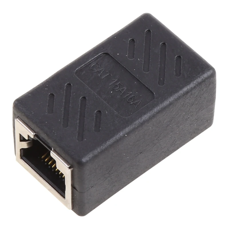 

Y1UB RJ45 LAN Connector Adapter Coupler LAN Extension Shielded Connectors Broadband Ethernet Network Net Cable Joiner Plug