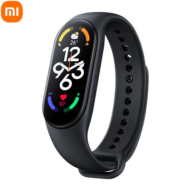 Смарт-браслет Xiaomi Mi Band 7 с NFC Смарт-часы браслет AMOLED экраном фитнес-трекер