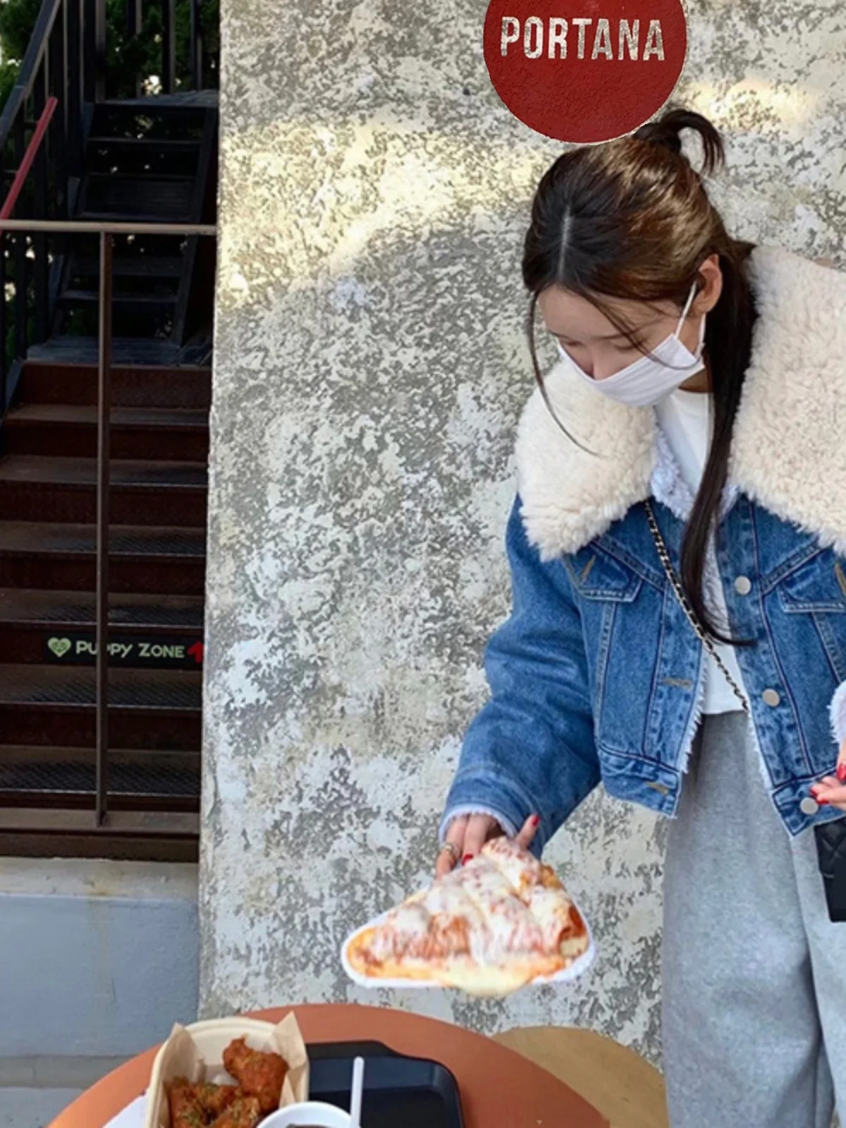  Lamb Fur Jaet Women's ort Coat Warm Fce Inner Autumn Winter New Sle Small Size Denim Jaet Commute Sle