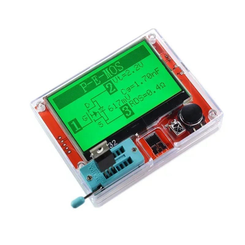 Multifunctional large screen graphic display transistor resistance and capacitance MOS tester LCR-T10H with lithium battery 2