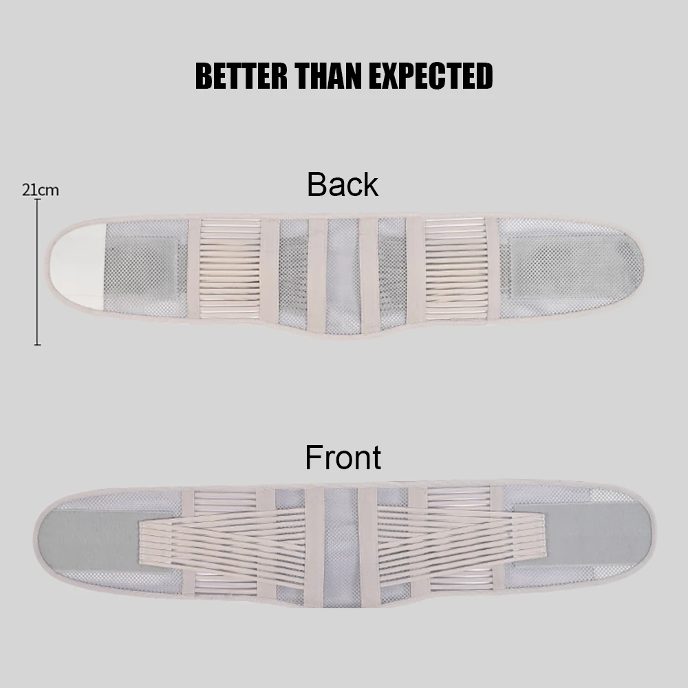 Lumbar Support Belt Waist Protective Steel Plate Orthopedic Back Support Corset Brace Pain Relief