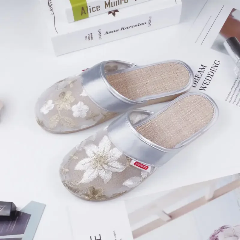 شباشب نسائية شبكية قابلة للتنفس وصنادل سيدات على ا...