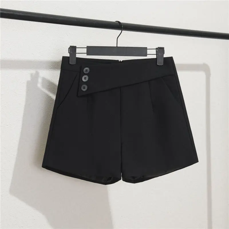 Women 2022 Summer Office High Waist Shorts Female Fashion Wide Leg A-line Shorts Ladies Casual Slim Suit Shorts Feminino C20 adidas shorts Shorts