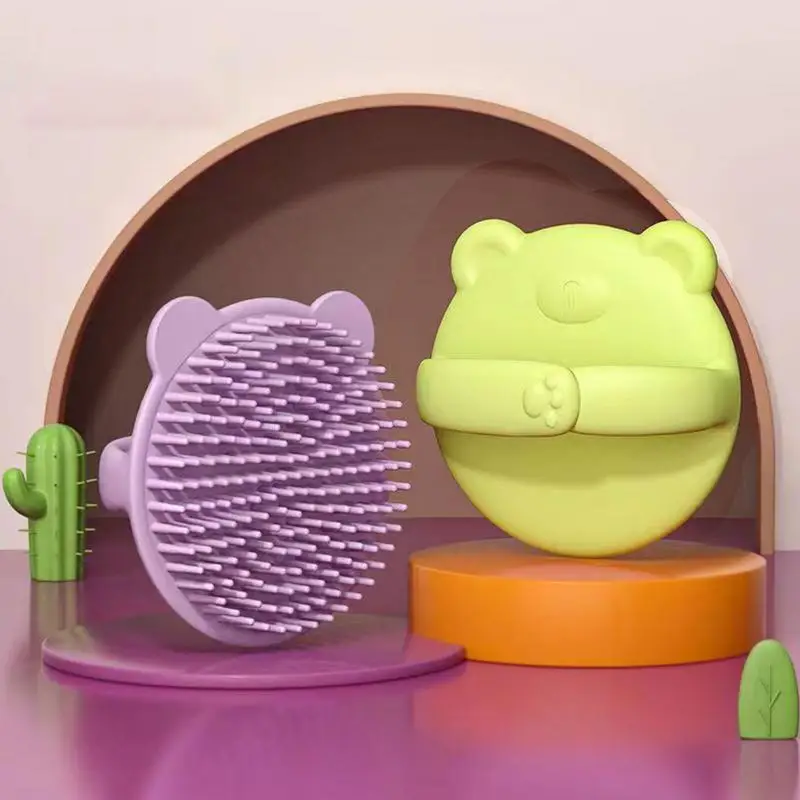 

Silicone Head Scalp Massage Brush Shampoo Brush Hair Washing Comb Silicone Scalp Massager For Girls Children Boys Kids Hair Tool